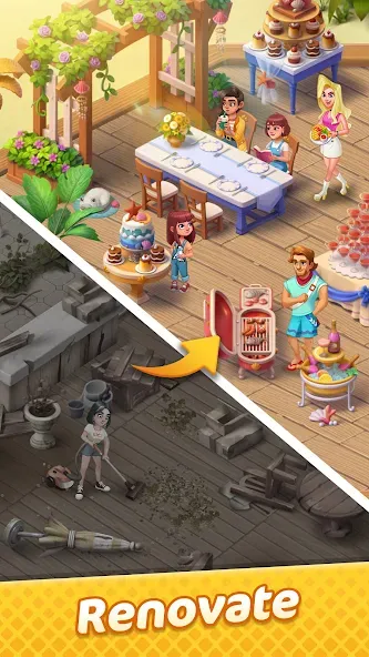 Gossip Harbor®: Merge &amp; Story [MOD: безлимитные монеты и энергия] Screenshot 5