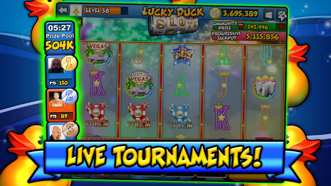 Lucky Duck Slots [MOD: безлимитные монеты и бонусы] Screenshot 3
