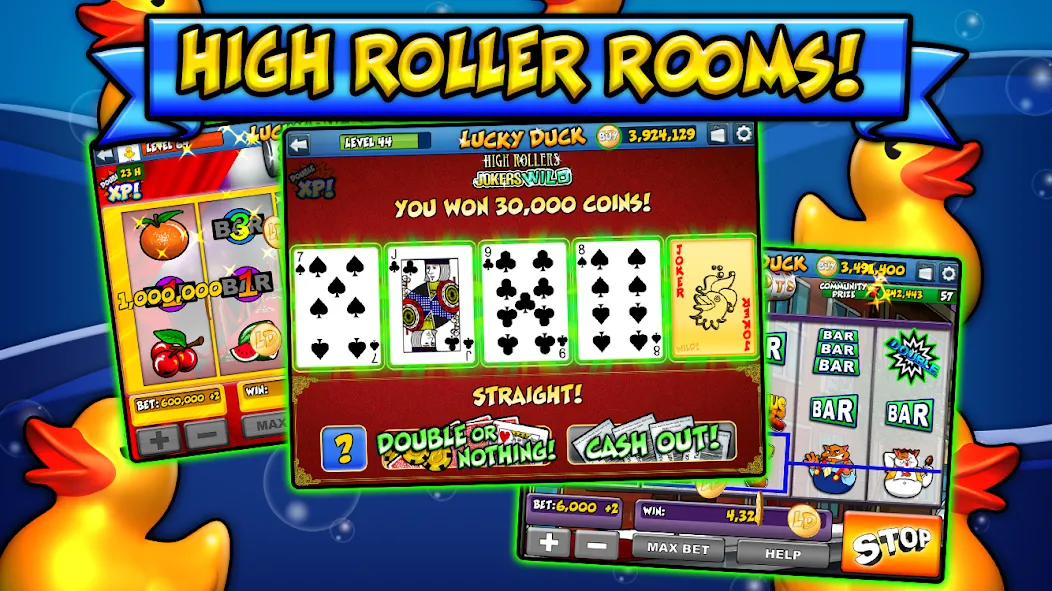 Lucky Duck Slots [MOD: безлимитные монеты и бонусы] Screenshot 5