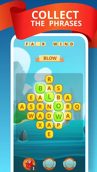 Word Treasure Hunt [MOD: безлимитные подсказки и монеты] Screenshot 2