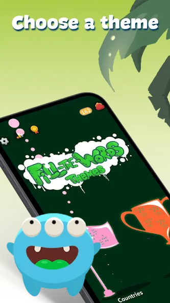 Fill The Words: Themes search [MOD: подсказки доступны без ограничений] Screenshot 2