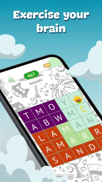Fill The Words: Themes search [MOD: подсказки доступны без ограничений] Screenshot 3