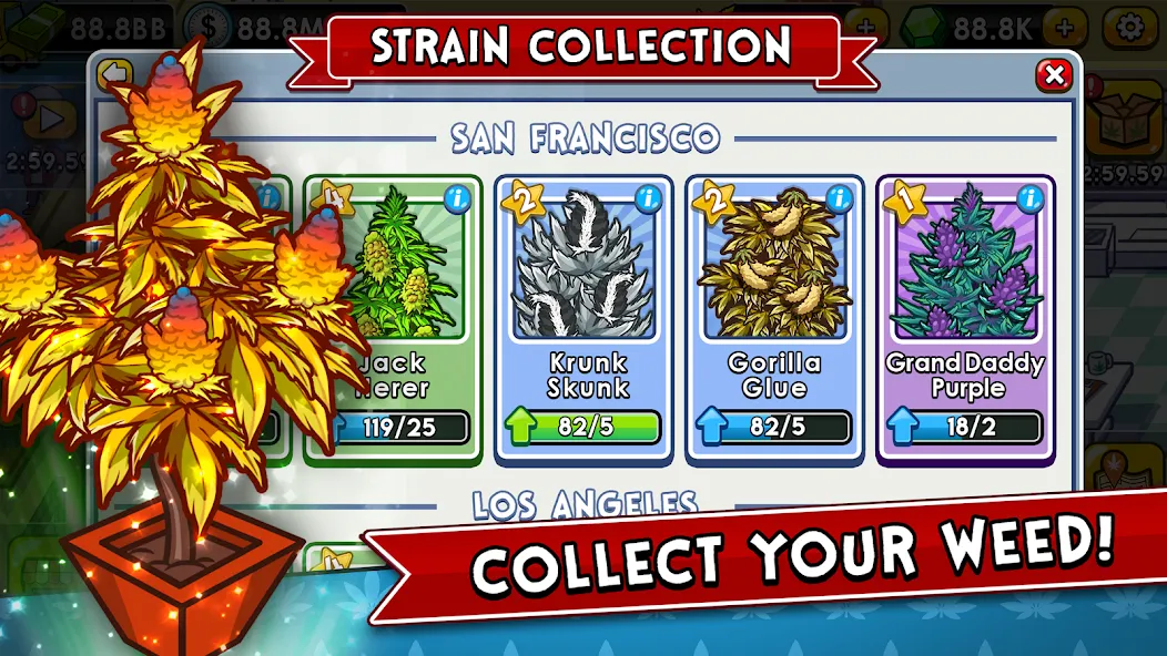 Weed Inc: Idle Tycoon [MOD: безлимитные деньги и все открыто] Screenshot 2