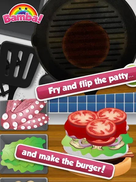 Bamba Burger [MOD: безлимитные деньги и продукты] Screenshot 3