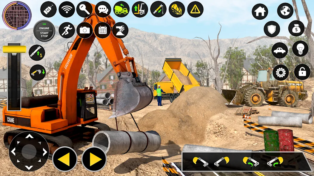 Construction Excavator Game 3D [MOD: безлимитные деньги и техника открыта] Screenshot 1
