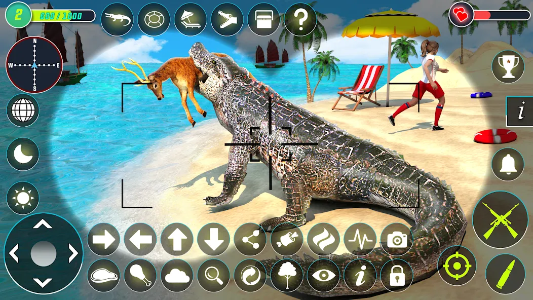 Crocodile Hunting Animal Games [MOD: безлимитные деньги и патроны] Screenshot 1