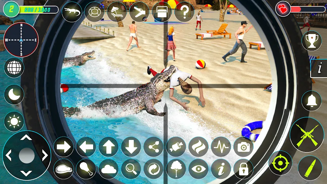 Crocodile Hunting Animal Games [MOD: безлимитные деньги и патроны] Screenshot 4