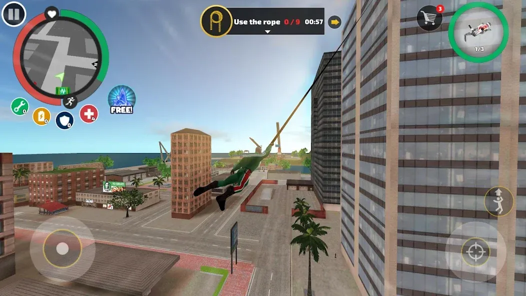 Rope Hero: Vice Town [MOD: безлимитные деньги и суперспособности] Screenshot 2