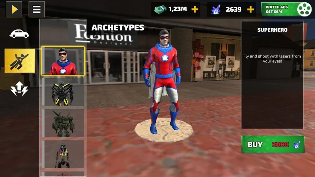 Rope Hero: Vice Town [MOD: безлимитные деньги и суперспособности] Screenshot 3