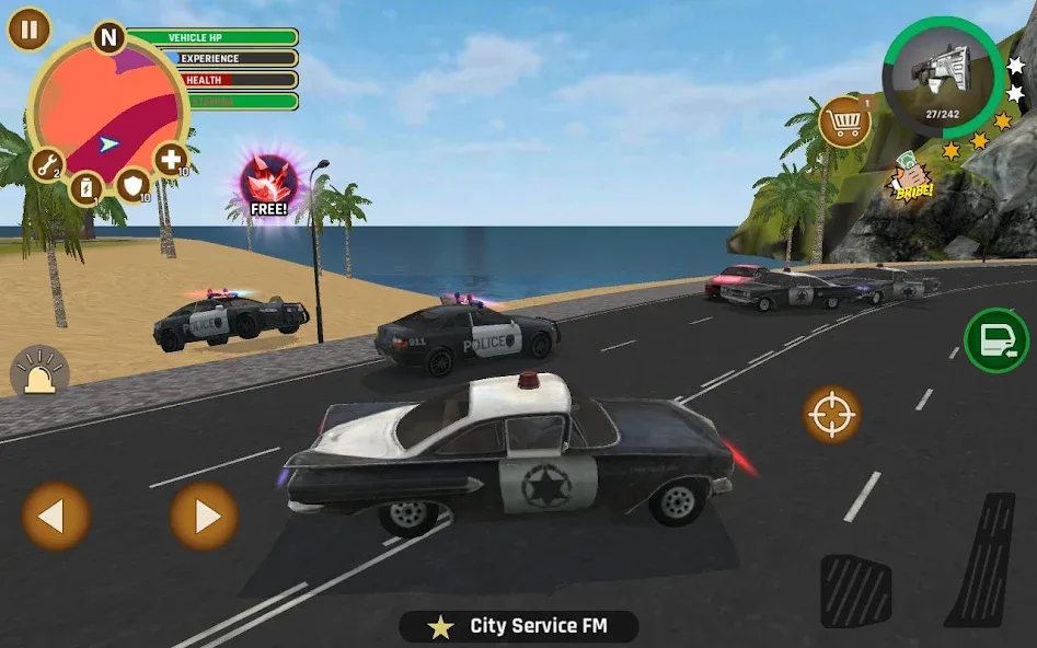 Miami Crime Police [MOD: безлимитные деньги и оружие] Screenshot 3
