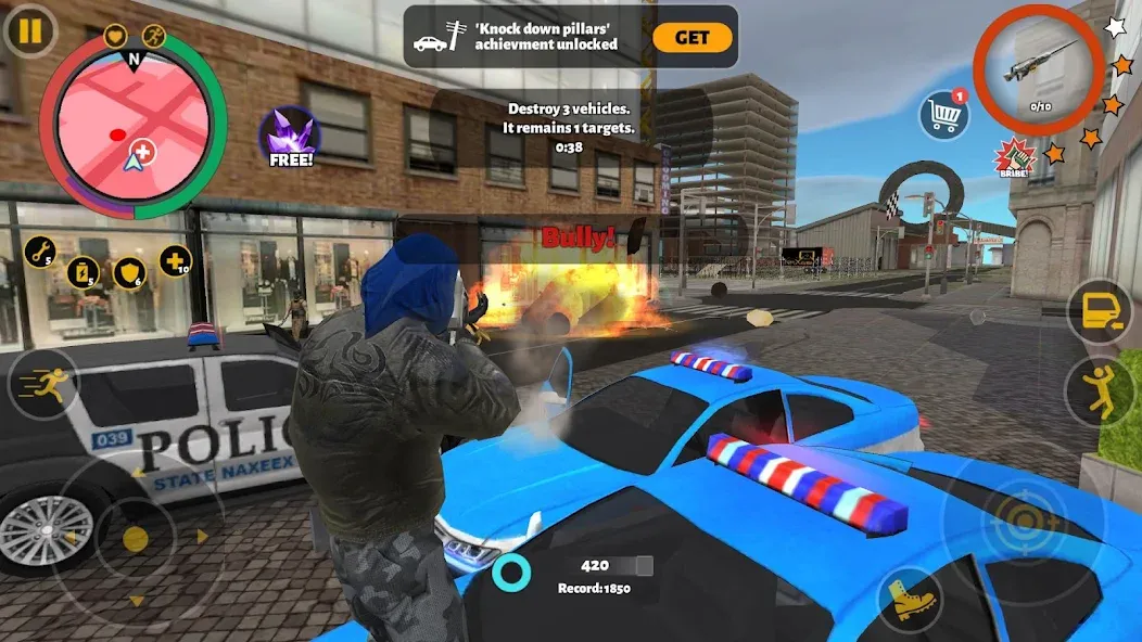 Rope Hero 3 [MOD: безлимитные деньги и усиленный герой] Screenshot 5