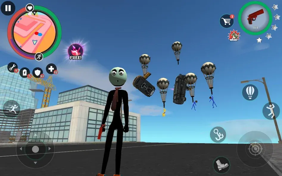 Stick Rope Hero 2 [MOD: безлимитные деньги и улучшенная паутина] Screenshot 4