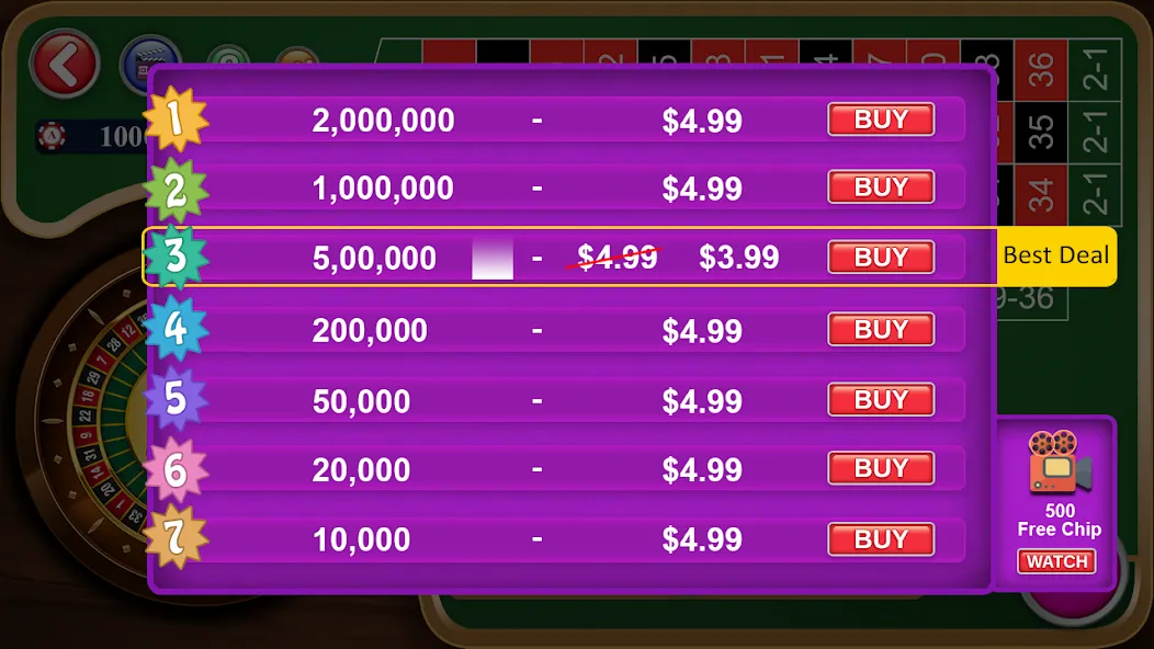 Roulette Casino Royale [MOD: безлимитные фишки и быстрые выигрыши] Screenshot 5