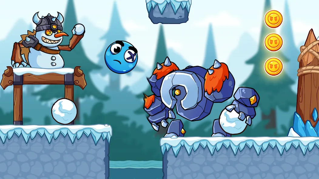Ball V - Red Boss Challenge [MOD: бесконечные жизни и разблокированы уровни] Screenshot 4