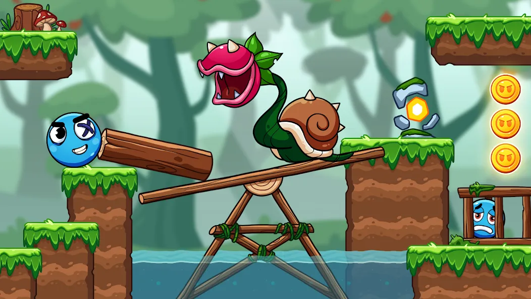 Ball V - Red Boss Challenge [MOD: бесконечные жизни и разблокированы уровни] Screenshot 5