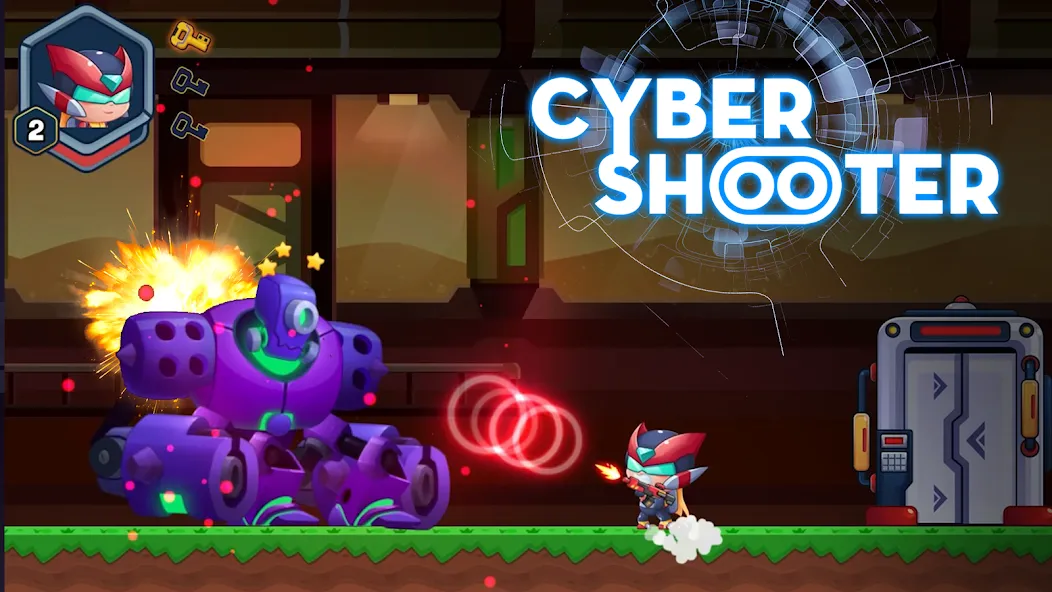 Metal Gun - Cyber Soldier [MOD: безлимитные деньги и оружие] Screenshot 3