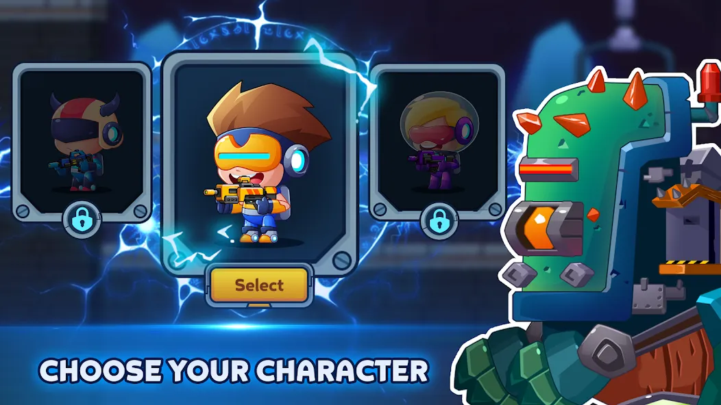 Metal Gun - Cyber Soldier [MOD: безлимитные деньги и оружие] Screenshot 5