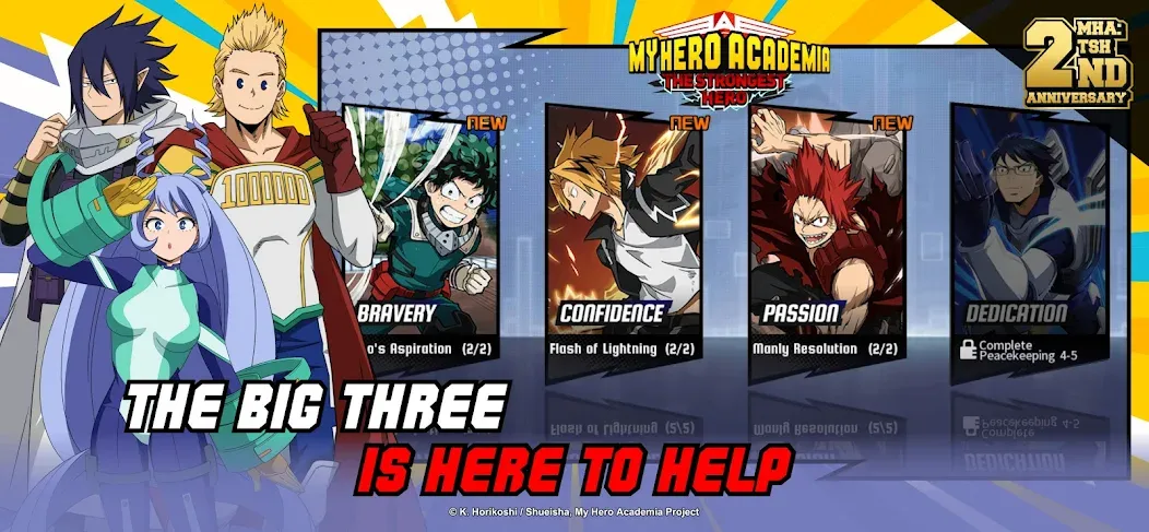 MHA:The Strongest Hero [MOD: безлимитные деньги и мощные герои] Screenshot 4
