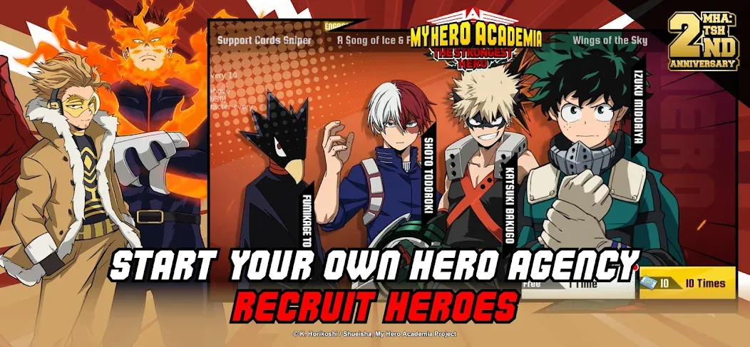 MHA:The Strongest Hero [MOD: безлимитные деньги и мощные герои] Screenshot 5