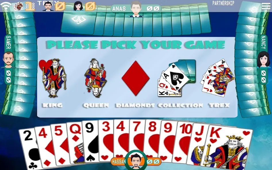 Golden Card Games Tarneeb Trix [MOD: безлимитные монеты и открыты все режимы] Screenshot 3