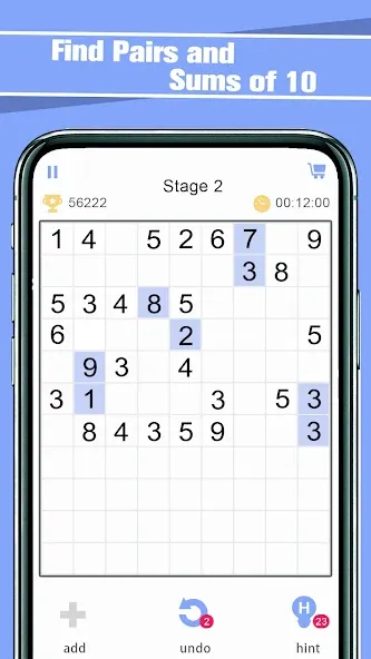 Match Ten - Relax Number Game [MOD: без рекламы и много подсказок] Screenshot 1