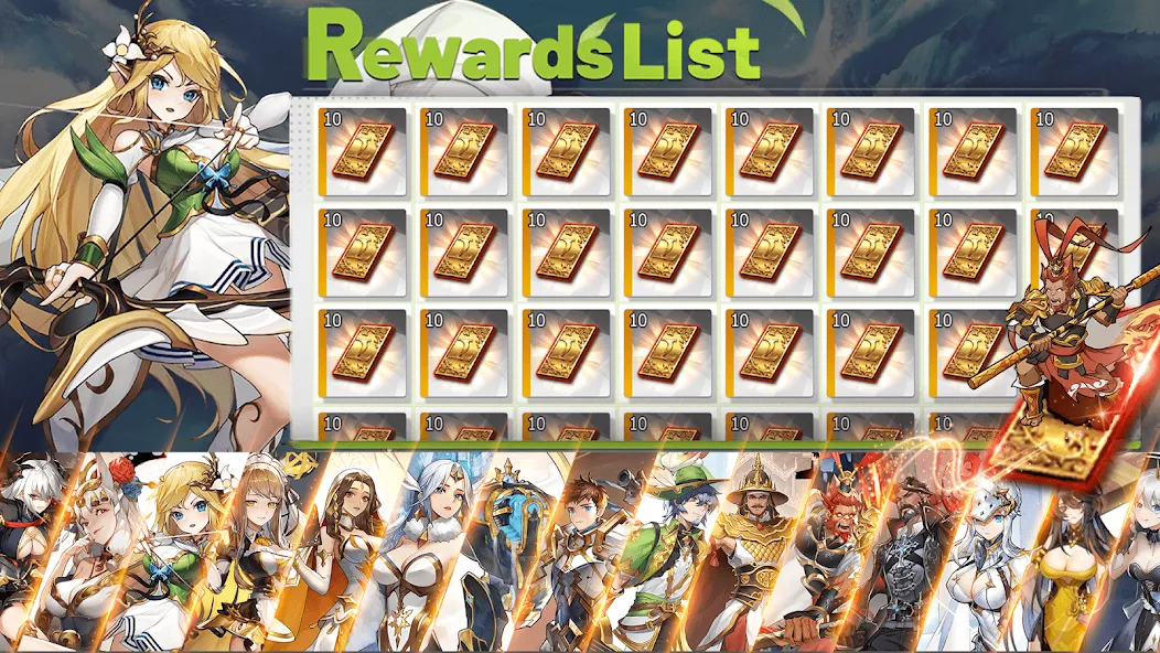 Eternal Heroes : 1088 Draw [MOD: 1088 бесплатных призывов и герои] Screenshot 1