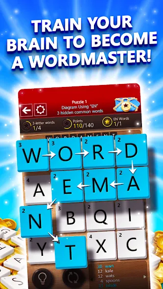 Wordament® by Microsoft [MOD: подсказки и безлимитные попытки] Screenshot 1