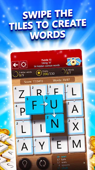 Wordament® by Microsoft [MOD: подсказки и безлимитные попытки] Screenshot 2