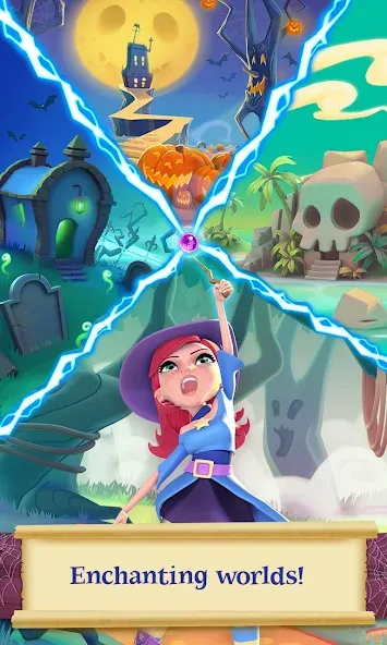 Bubble Witch 2 Saga [MOD: безлимитные жизни и усилители] Screenshot 3