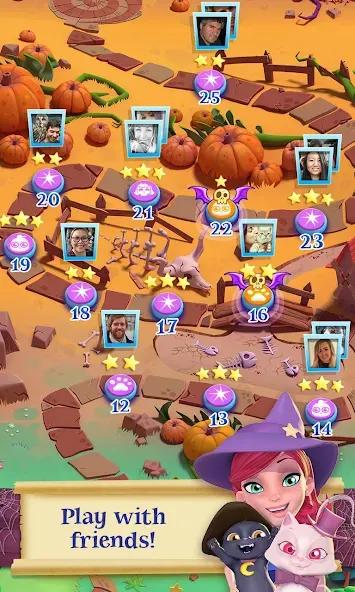 Bubble Witch 2 Saga [MOD: безлимитные жизни и усилители] Screenshot 4