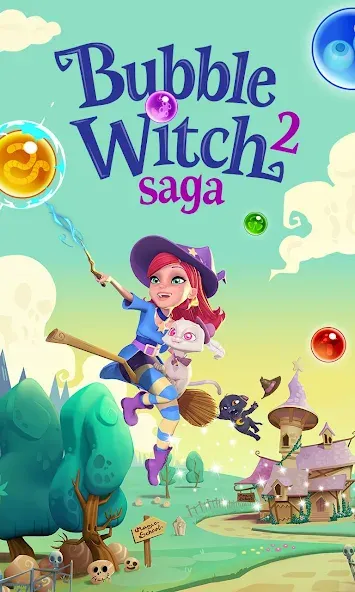 Bubble Witch 2 Saga [MOD: безлимитные жизни и усилители] Screenshot 5