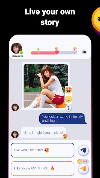 Love Stories: Dating game [MOD: безлимитные билеты и алмазы] Screenshot 1