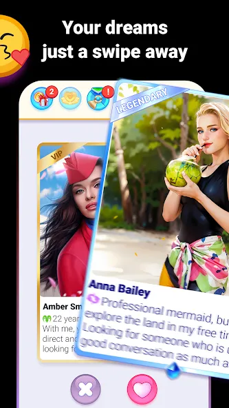 Love Stories: Dating game [MOD: безлимитные билеты и алмазы] Screenshot 2