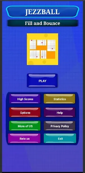 JezzBall: Fill and Bounce [MOD: безлимитные жизни и уровни] Screenshot 1