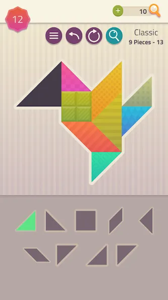 Polygrams - Tangram Puzzles [MOD: без рекламы и все пазлы открыты] Screenshot 2