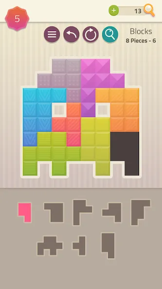 Polygrams - Tangram Puzzles [MOD: без рекламы и все пазлы открыты] Screenshot 5