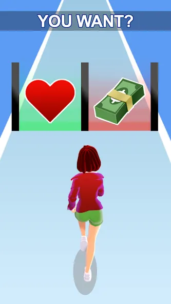 Girl Run 3D - Fun Running Game [MOD: безлимитные деньги и все уровни] Screenshot 1