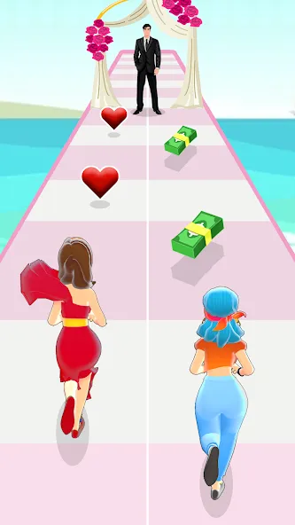 Girl Run 3D - Fun Running Game [MOD: безлимитные деньги и все уровни] Screenshot 2