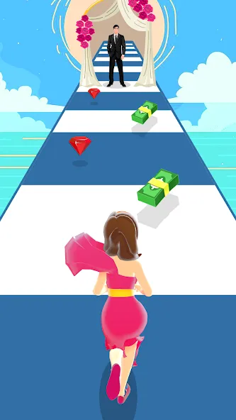 Girl Run 3D - Fun Running Game [MOD: безлимитные деньги и все уровни] Screenshot 4