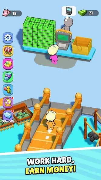 My Fish Mart: Idle Tycoon Game [MOD: безлимитные деньги и товары] Screenshot 4