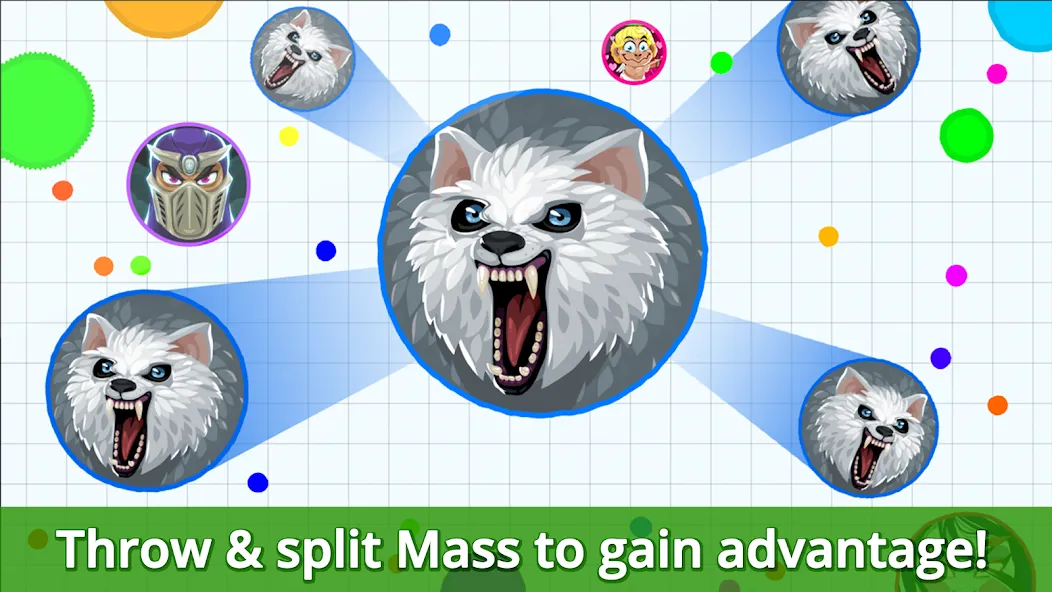 Agar.io [MOD: увеличенный размер и бессмертие] Screenshot 5