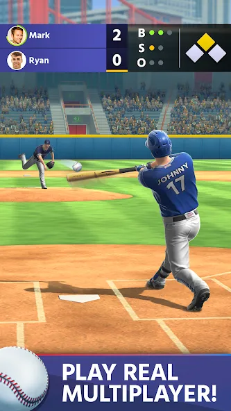 Baseball: Home Run Sports Game [MOD: безлимитные деньги и энергия] Screenshot 1