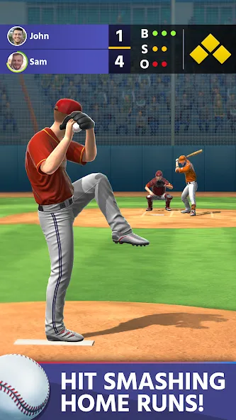Baseball: Home Run Sports Game [MOD: безлимитные деньги и энергия] Screenshot 2