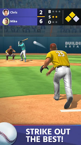Baseball: Home Run Sports Game [MOD: безлимитные деньги и энергия] Screenshot 3