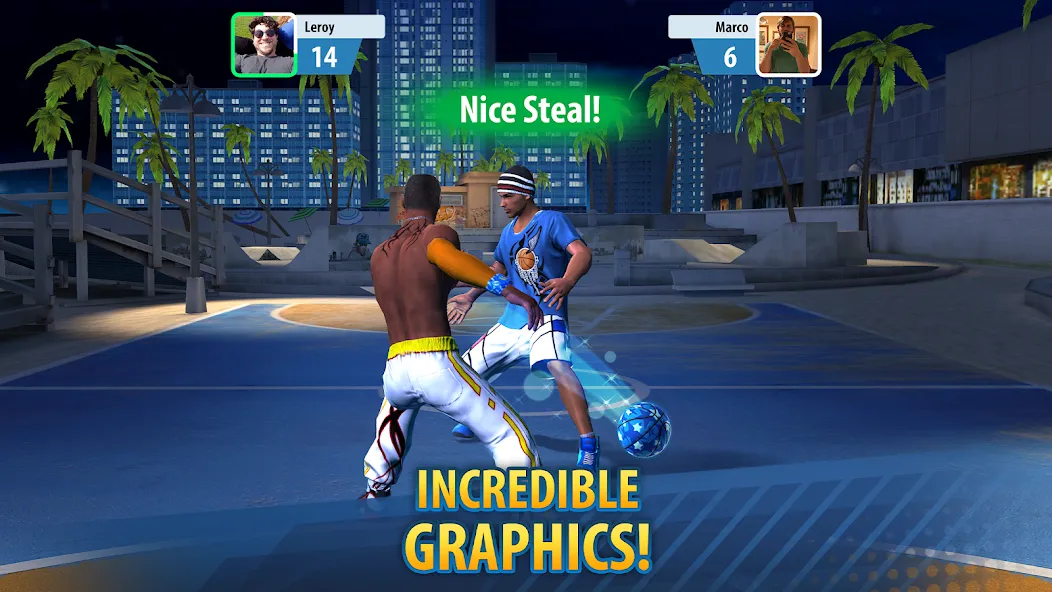 Basketball Stars: Multiplayer [MOD: безлимитные деньги и все мячи открыты] Screenshot 4