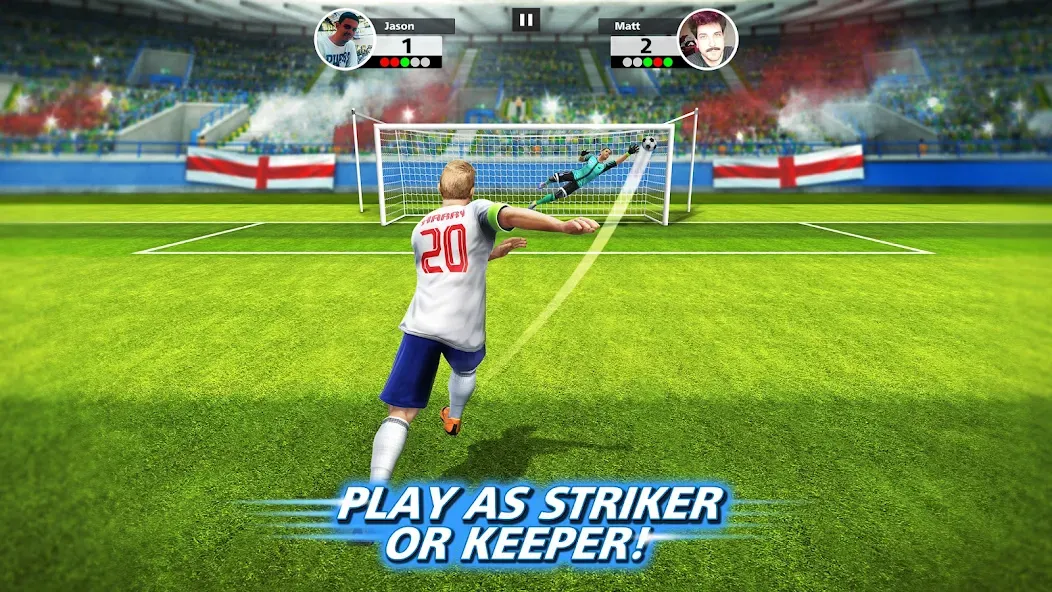 Football Strike: Online Soccer [MOD: безлимитные деньги и энергия] Screenshot 1
