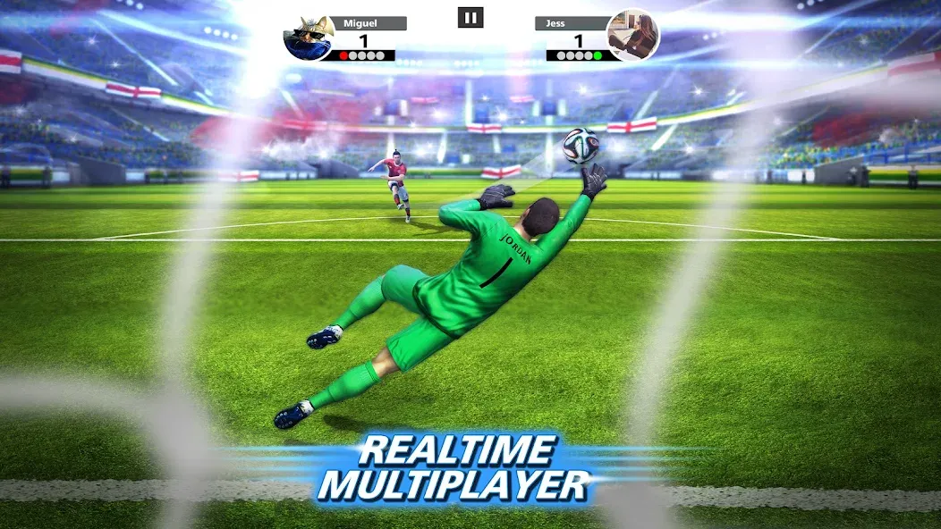 Football Strike: Online Soccer [MOD: безлимитные деньги и энергия] Screenshot 2