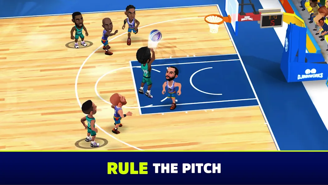 Mini Basketball [MOD: безлимитные деньги и улучшения] Screenshot 2