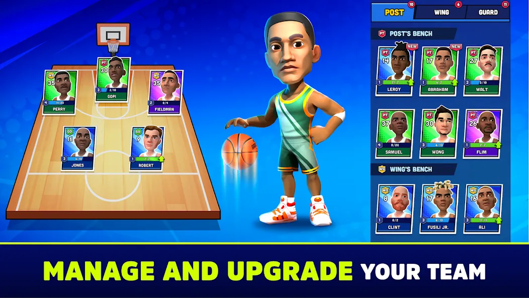 Mini Basketball [MOD: безлимитные деньги и улучшения] Screenshot 3
