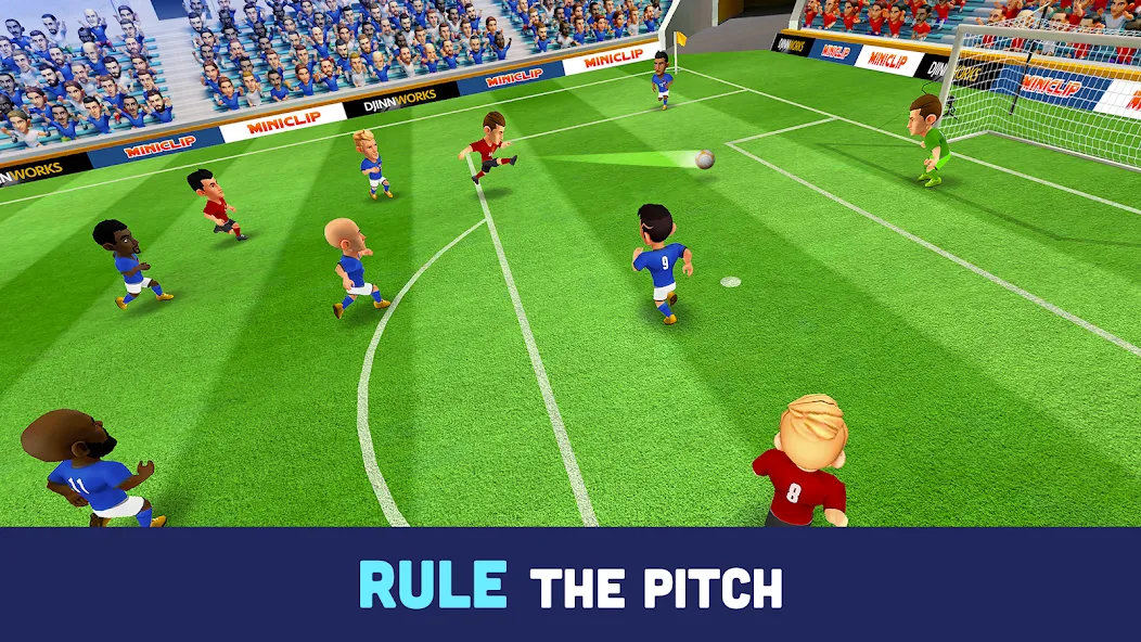 Mini Football - Mobile Soccer [MOD: безлимитные монеты и открыты команды] Screenshot 3